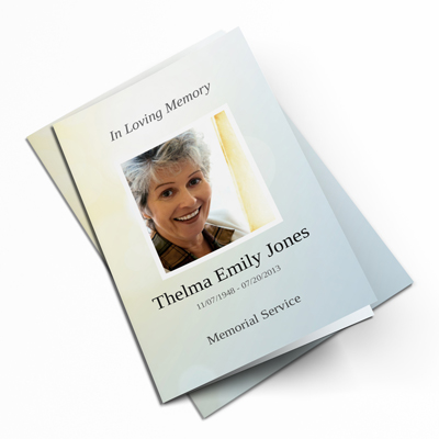 Customize Your Own Funeral Programs